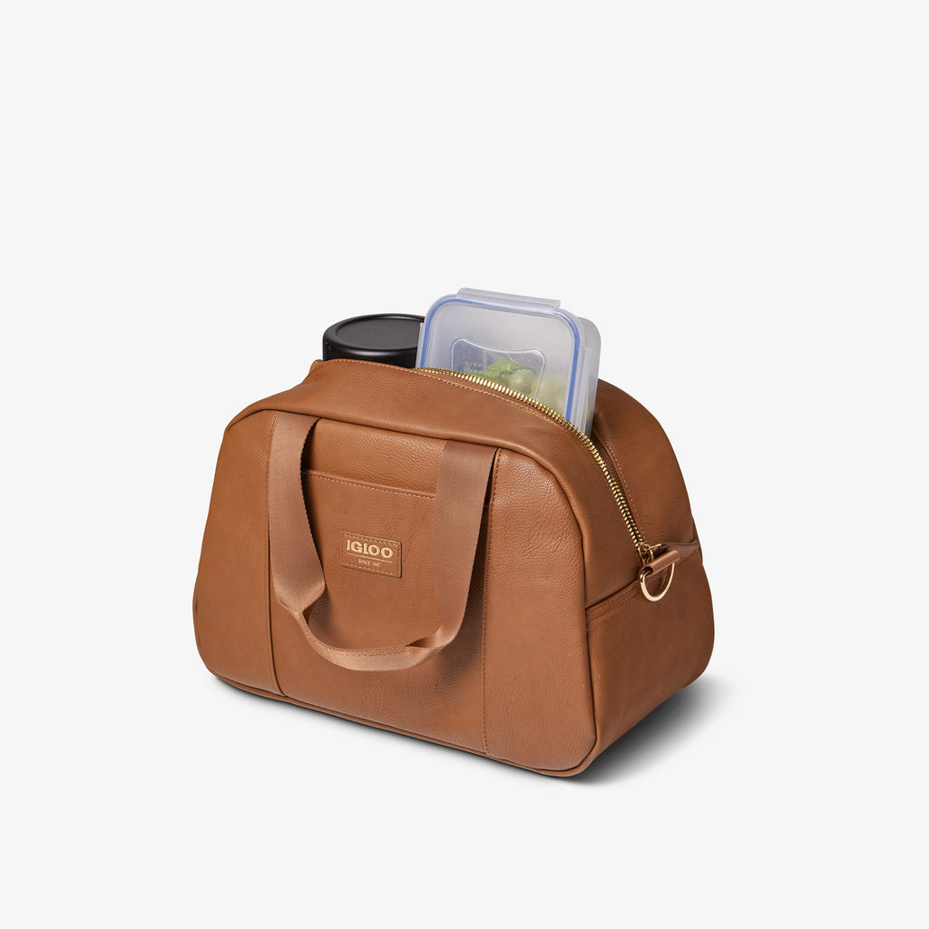 Igloo Luxe® Satchel Cooler Bag I2 - Cognac - Product View