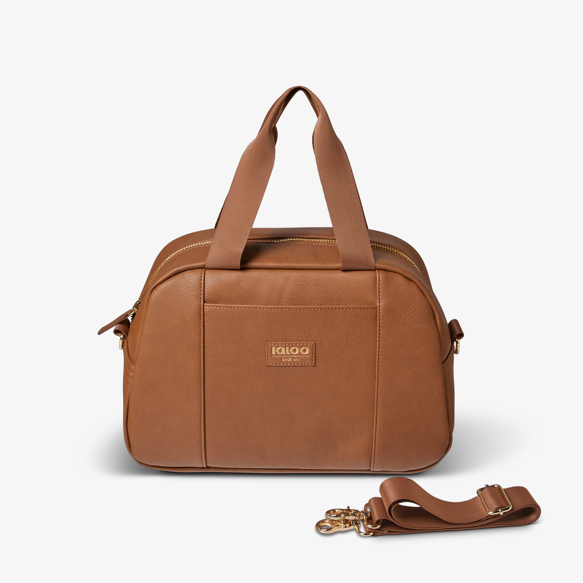 Igloo Luxe® Satchel Cooler Bag I2 - Cognac - Product View