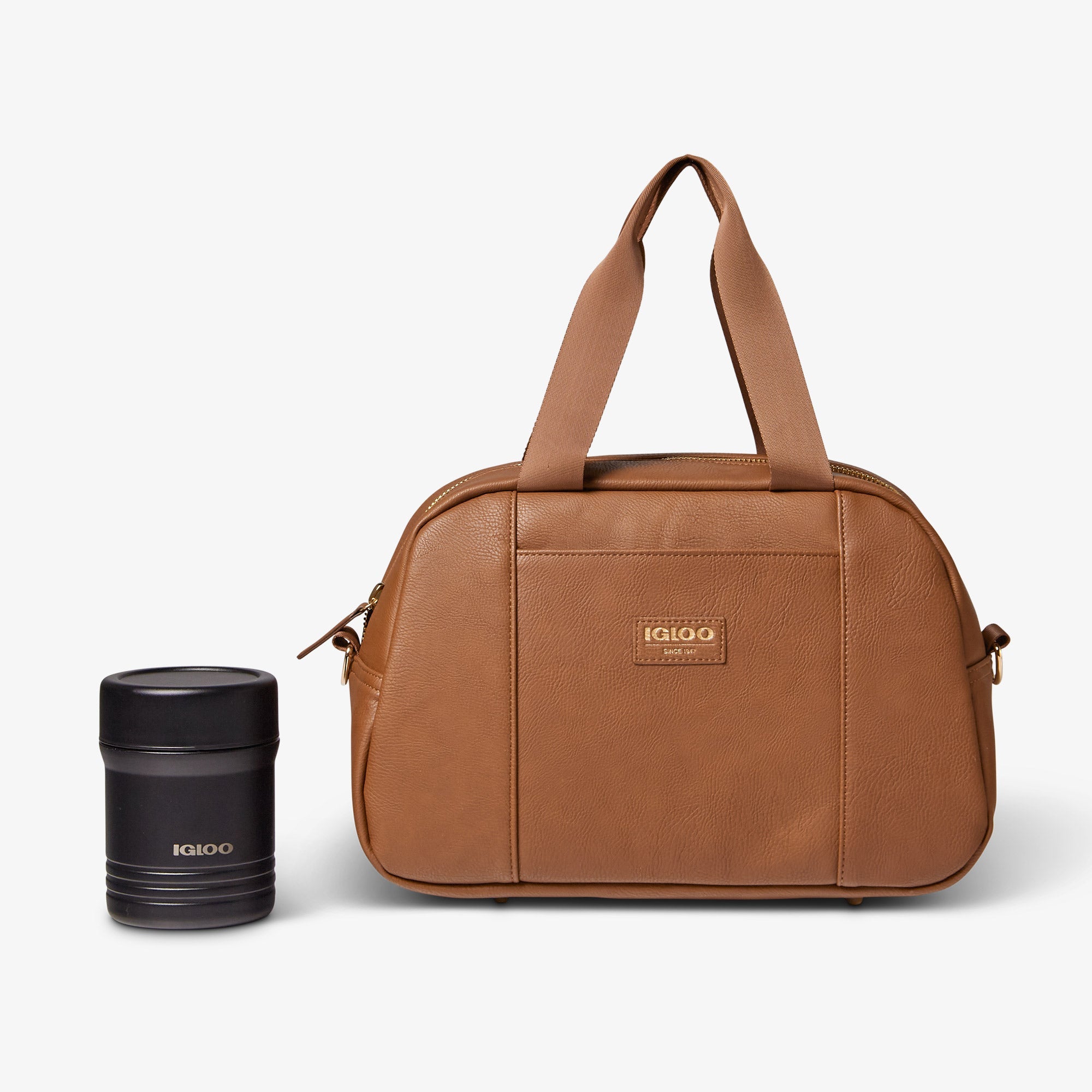 Igloo Luxe® Satchel Cooler Bag I2 - Cognac - Product View