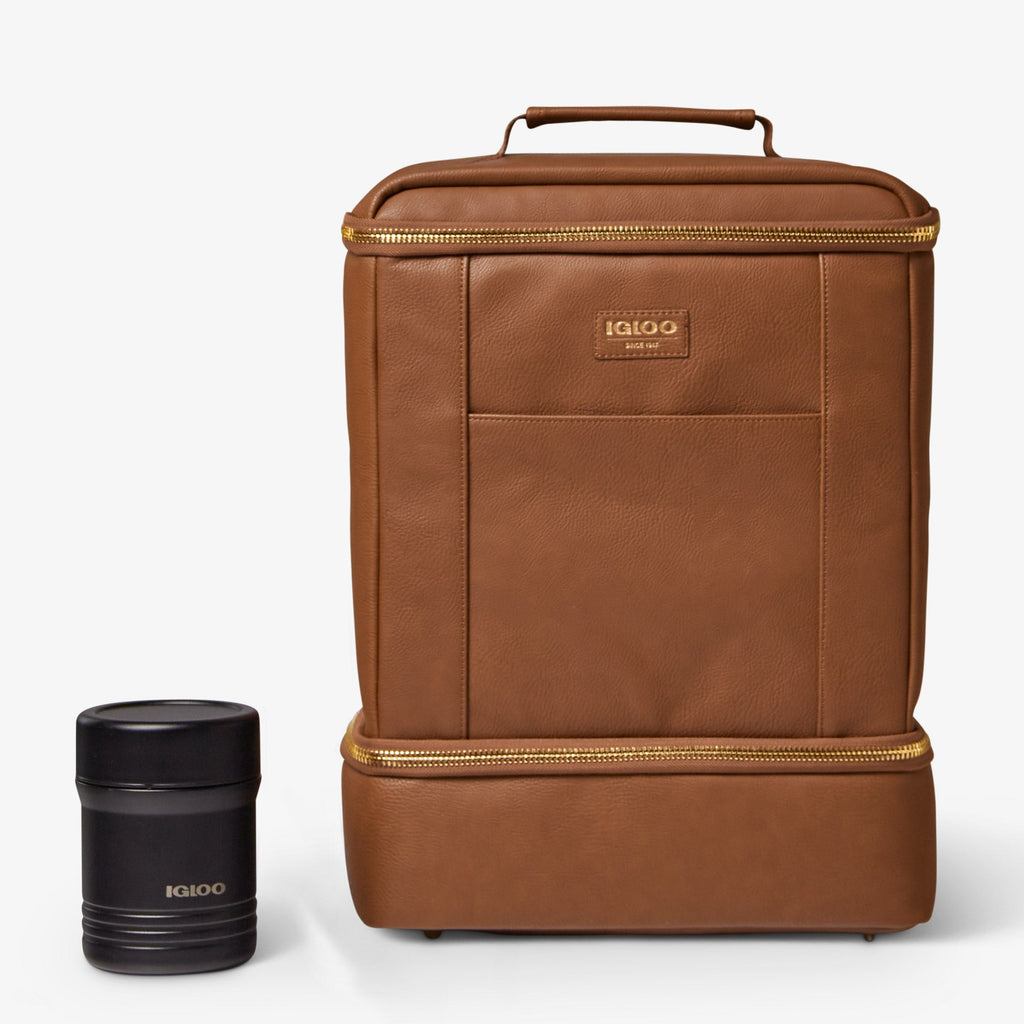 Igloo Luxe® Dual Compartment Backpack K2 - Cognac - Product View