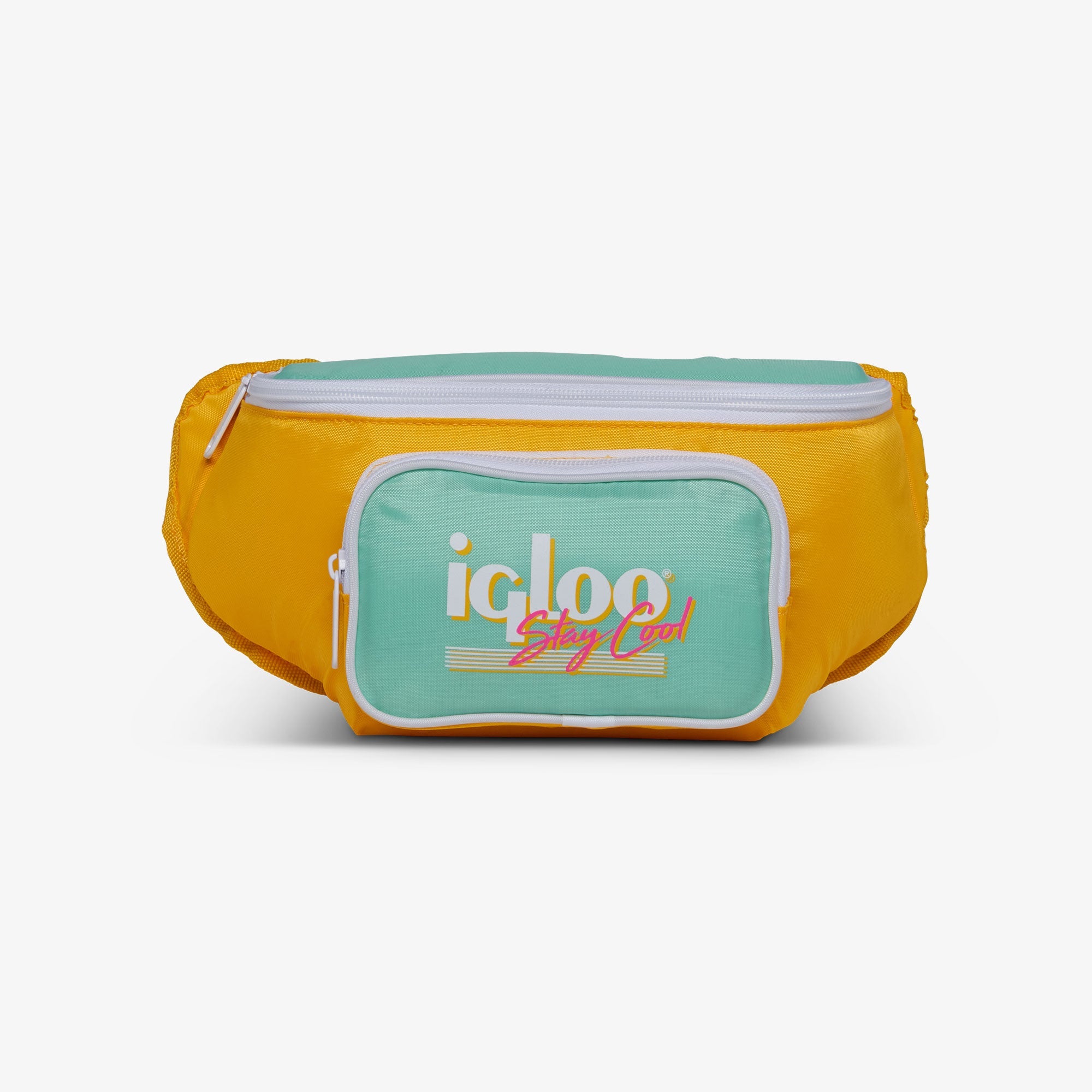 Retro Fanny Pack B6 - Yellow - Front View