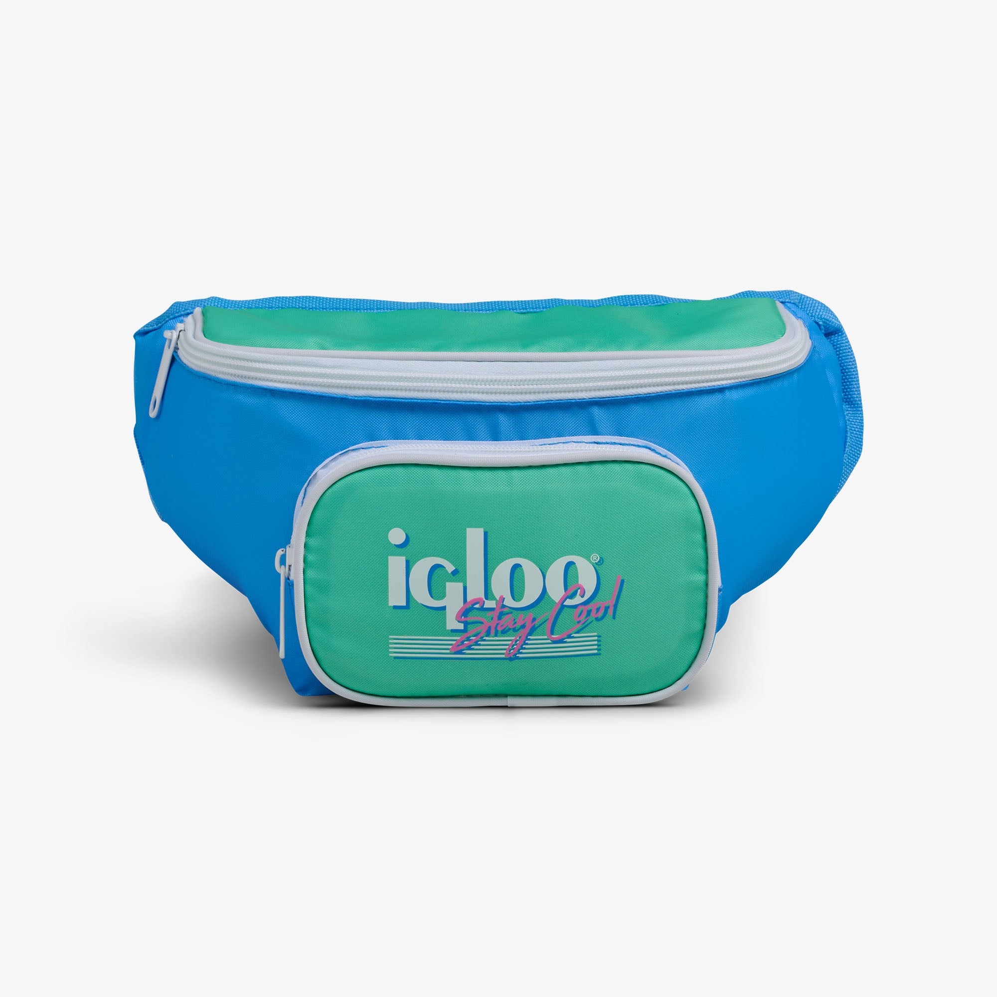 Retro Fanny Pack B6 - Carolina Blue - Front View