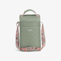 Floral MaxCold® DUO Vertical Crossbody Cooler Bag L0 - Sage - Front View