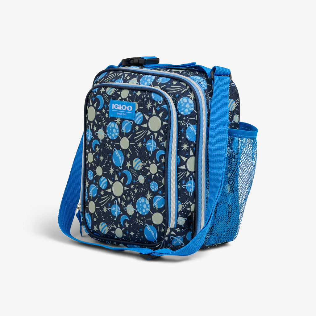 Kids Lunch Glow Vertical Cooler + Bento Box W6 - Cosmic Glow - Product View