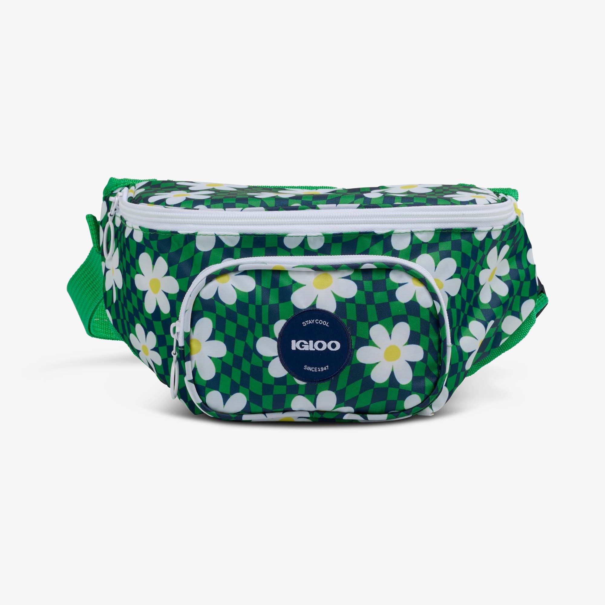 Retro Fanny Pack B6 - Psychedelic Daisy - Front View