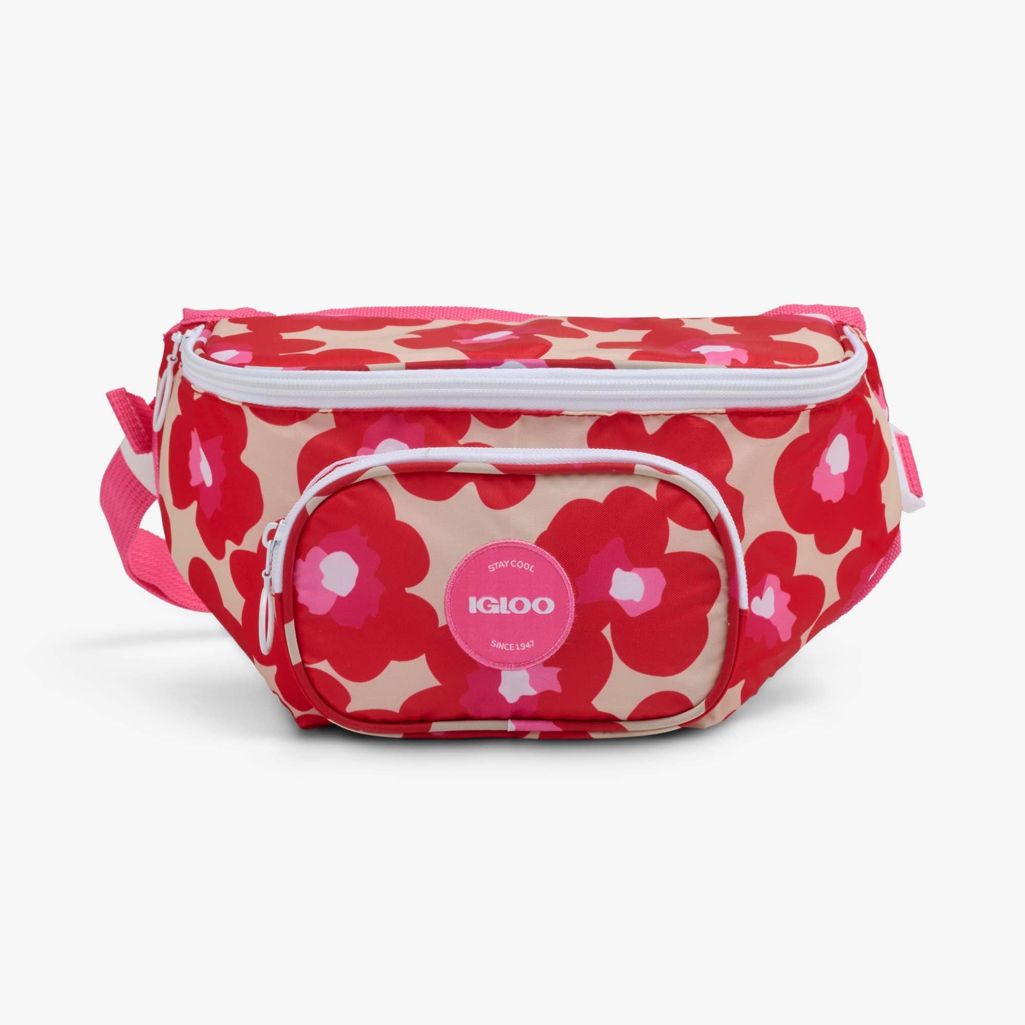Retro Fanny Pack B6 - Mod Floral - Front View