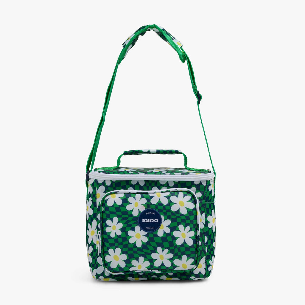 Retro Square Lunch Bag J9 - Psychedelic Daisy - Strap View