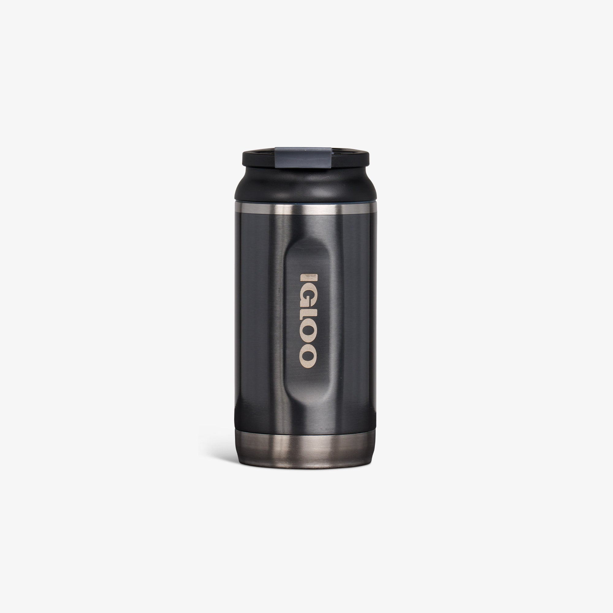 12 Oz Flip ‘n’ Sip Tumbler Z8 - Gloss Carbonite - Front View