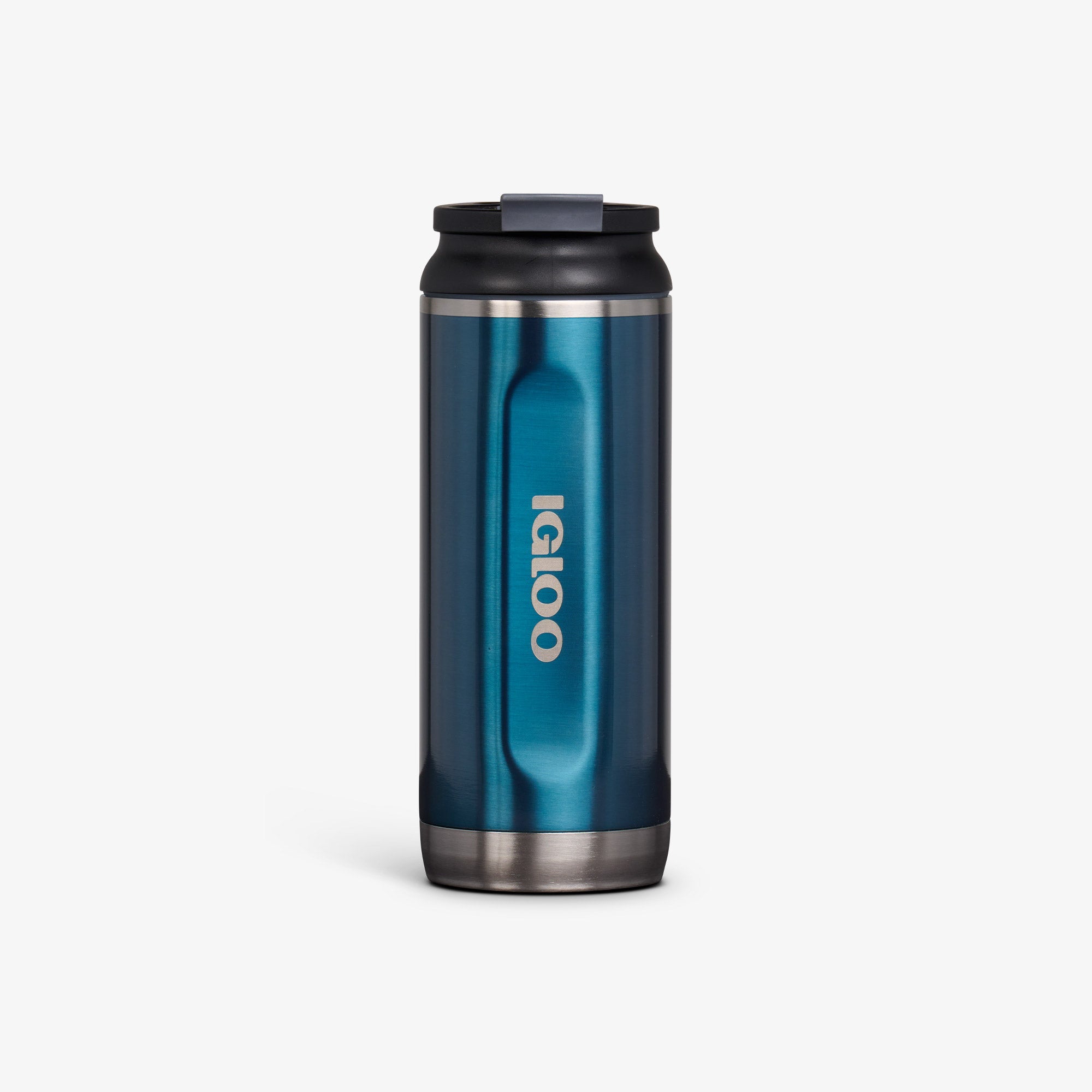 16 Oz Flip ‘n’ Sip Tumbler K9 - Gloss Modern Blue - Front View