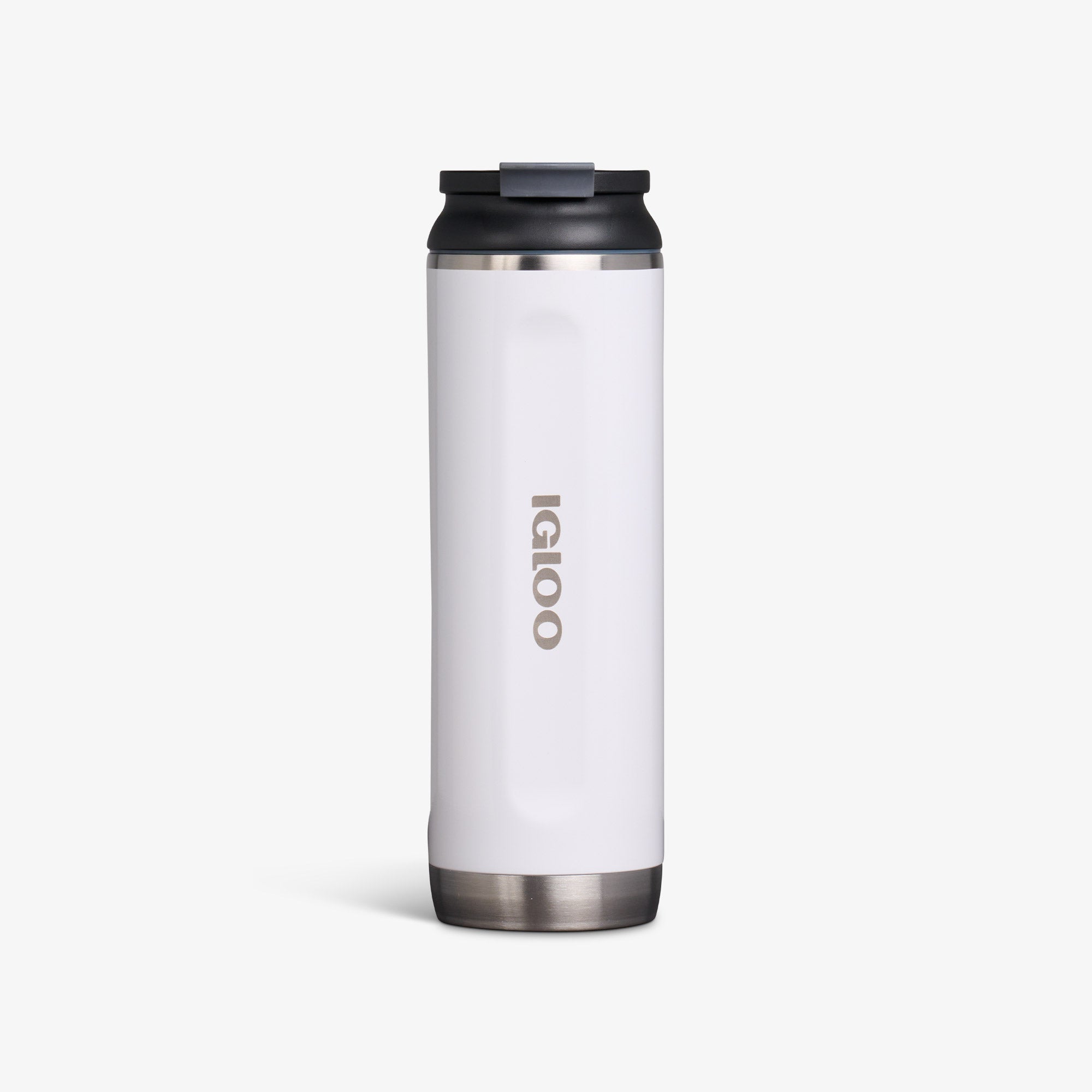 20 Oz Flip ‘n’ Sip Tumbler R1 - Gloss White - Front View