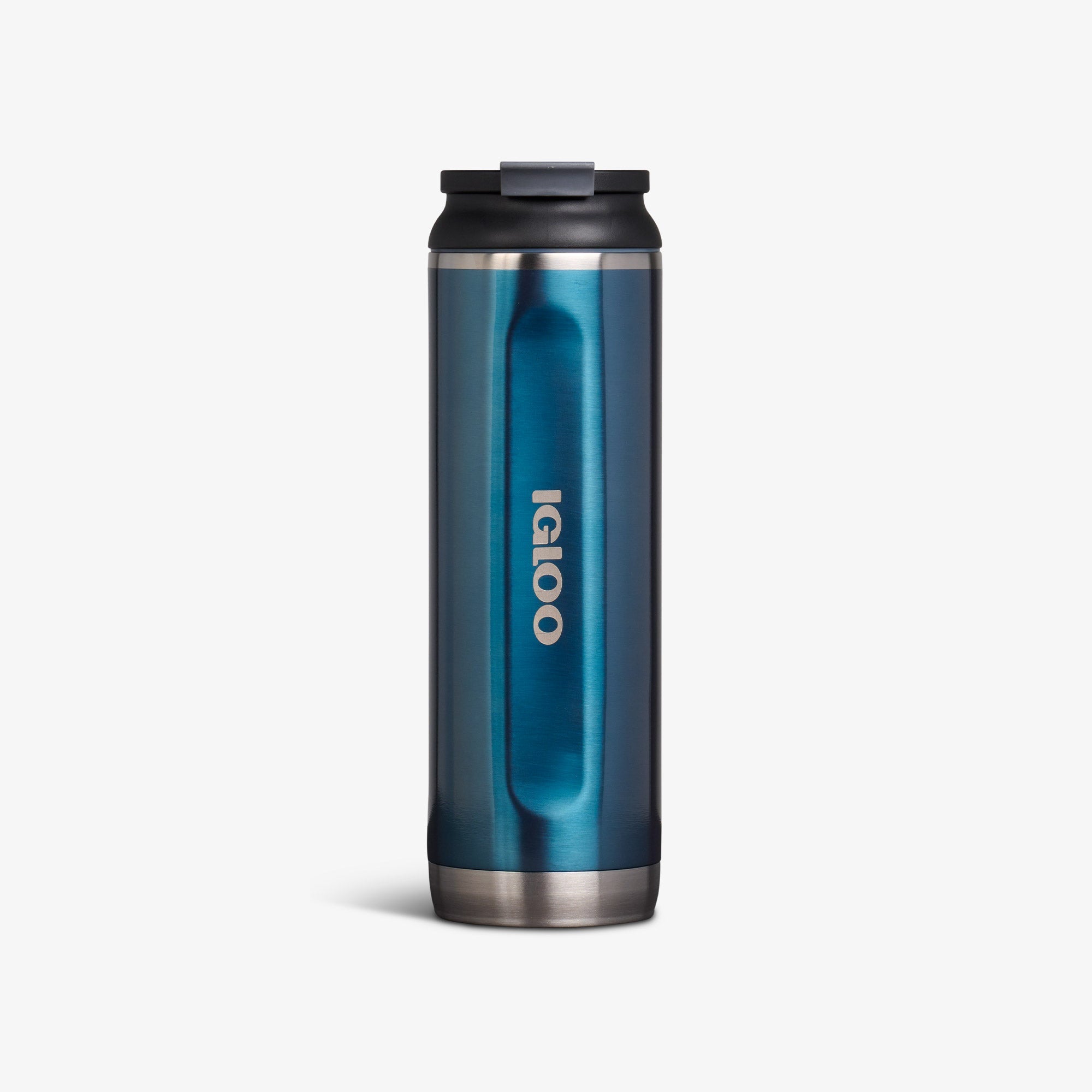 20 Oz Flip ‘n’ Sip Tumbler R1 - Gloss Modern Blue - Front View