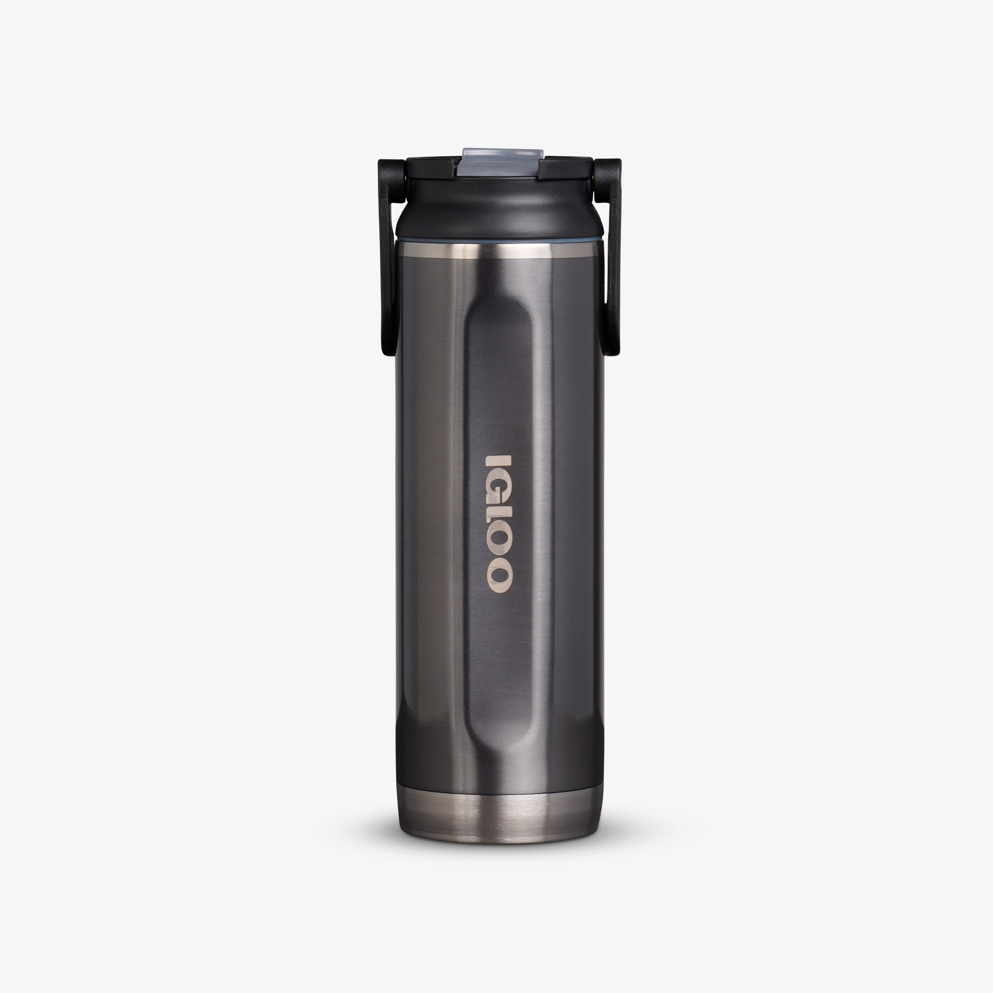 20 Oz Sport Sipper Bottle W4 - Gloss Carbonite - Front View