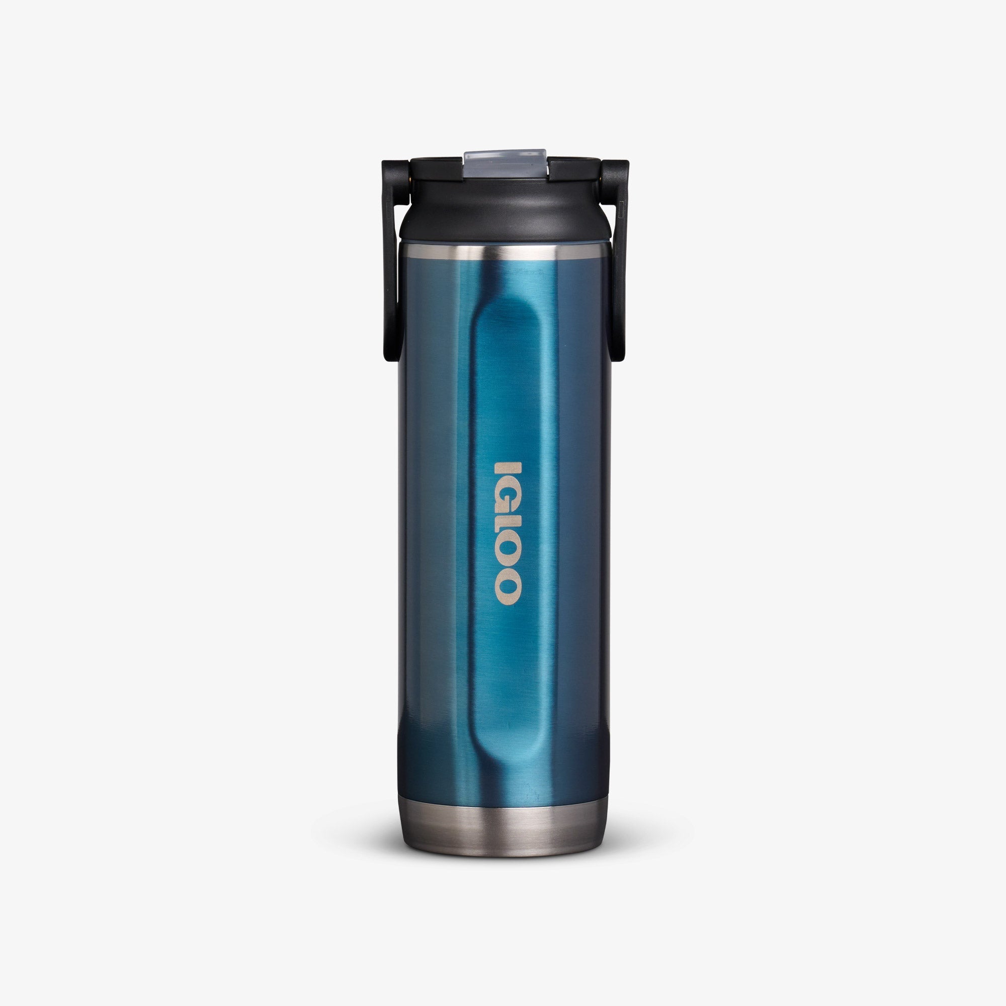 20 Oz Sport Sipper Bottle W4 - Gloss Modern Blue - Front View