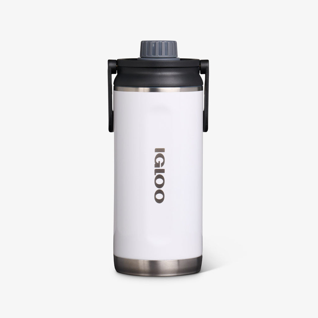 36 Oz Twist ‘n’ Chug Bottle M3 - Gloss White - Front View