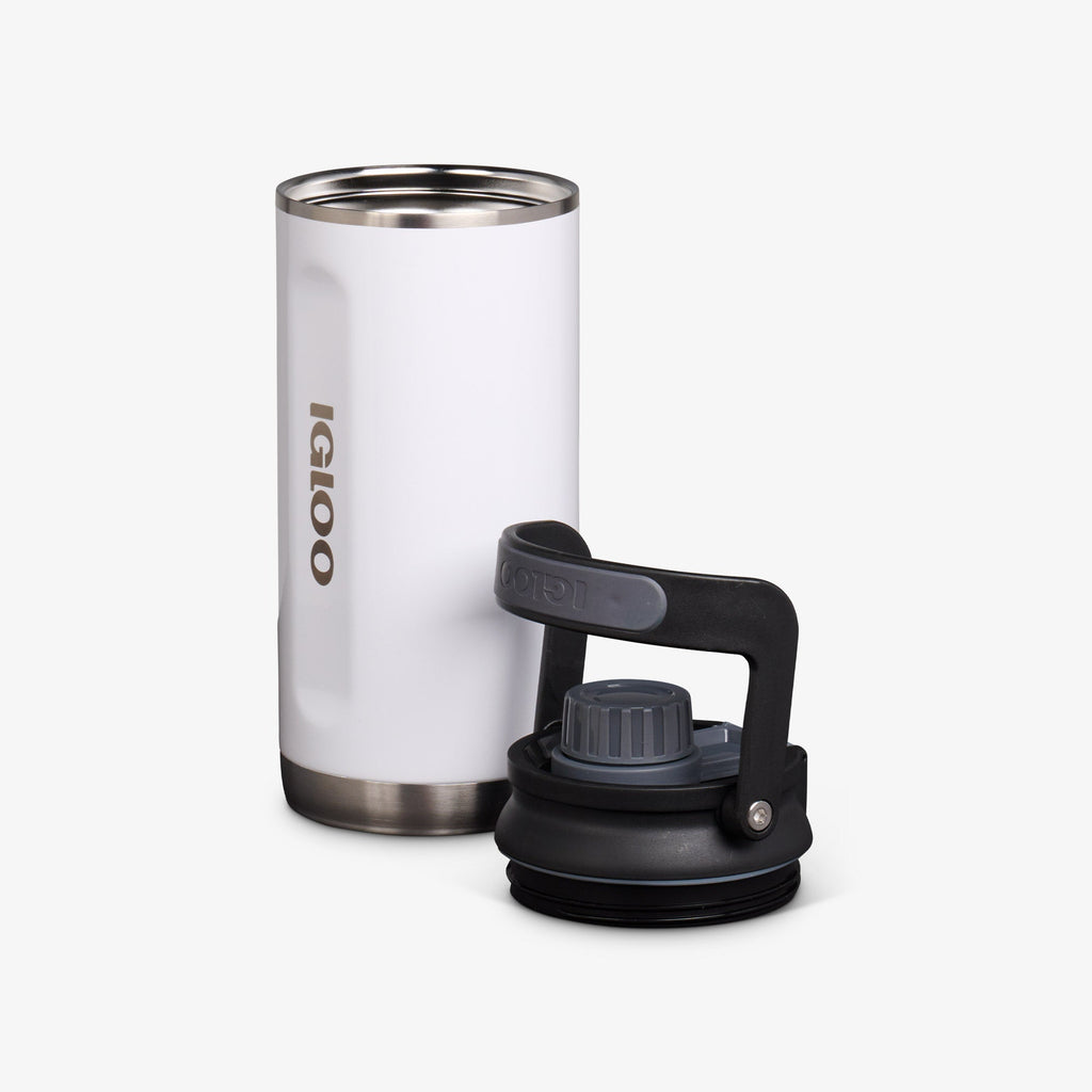 36 Oz Twist ‘n’ Chug Bottle M3 - Gloss White - Open View