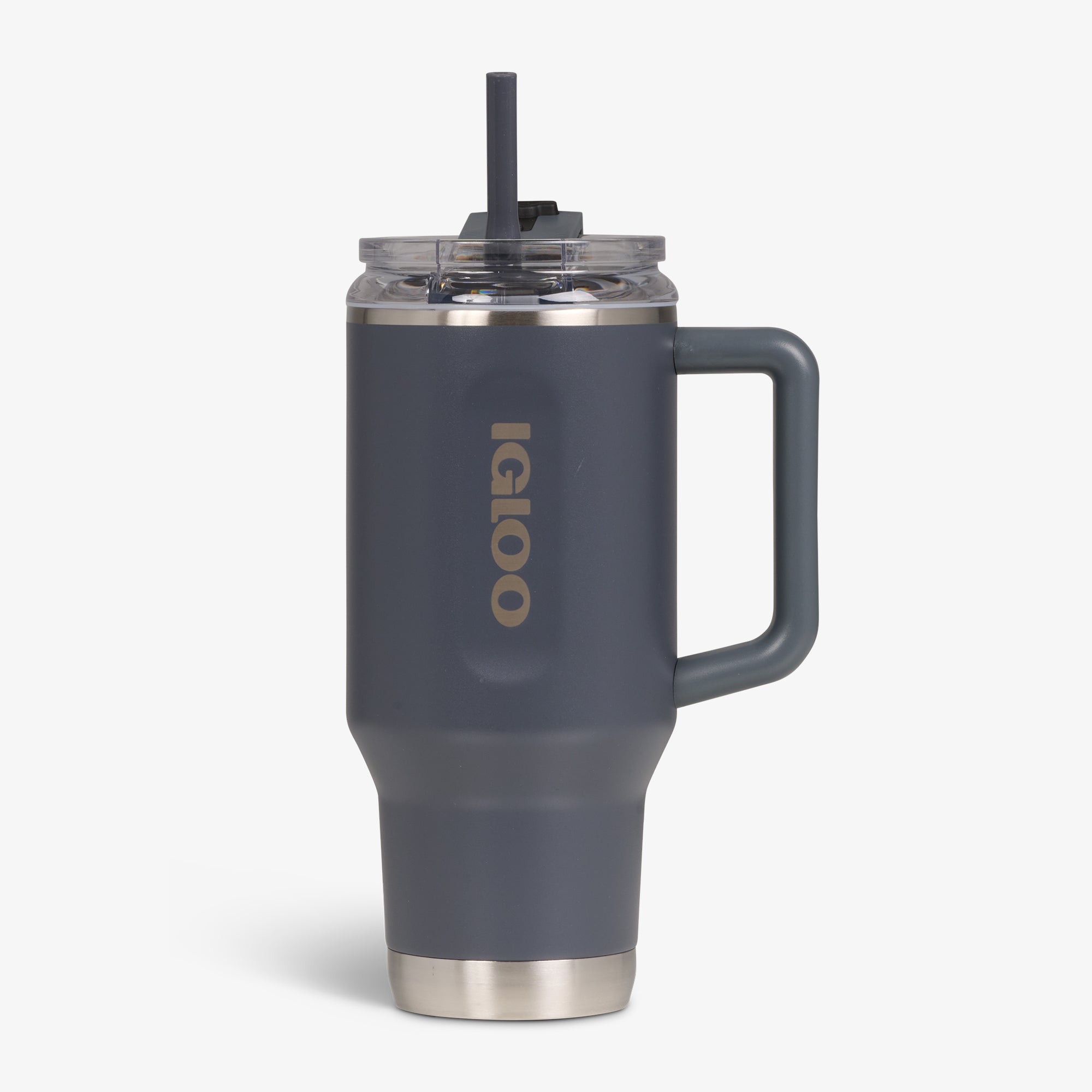 32 Oz Flip ‘n’ Sip Travel Mug L2 - Carbonite - Carbonite - Custom - Strap View
