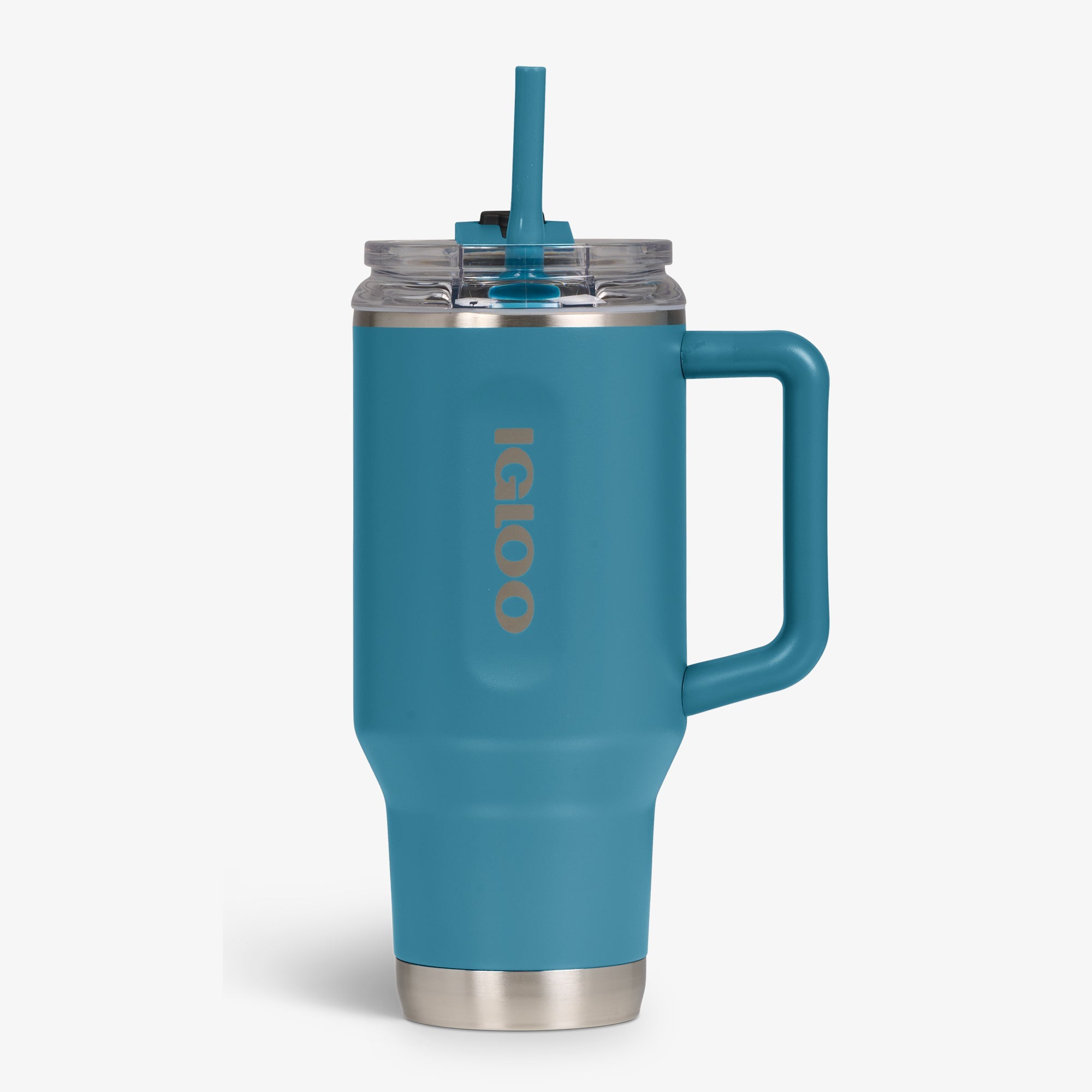 32 Oz Flip ‘n’ Sip Travel Mug L2 - Modern Blue - Strap View