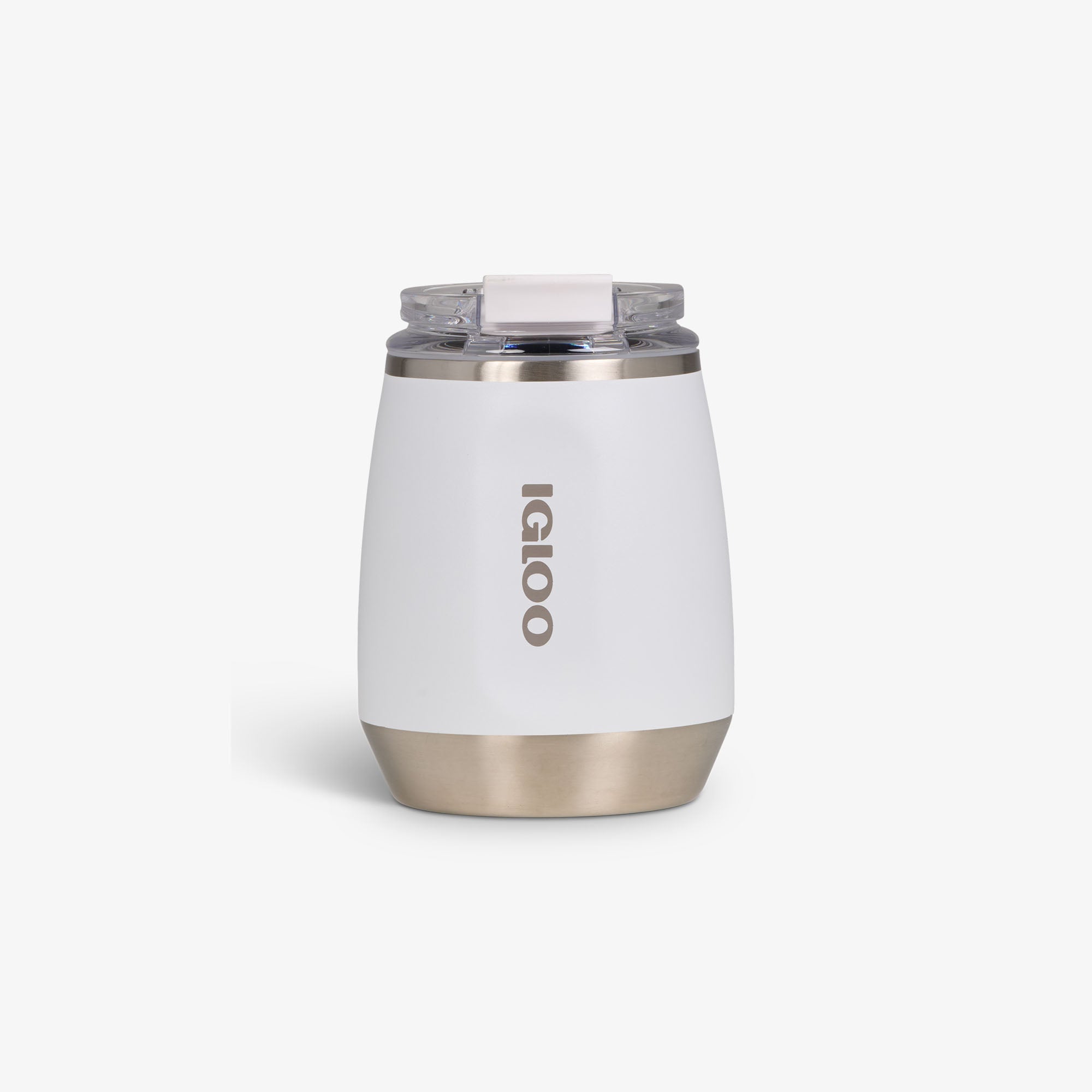 10 Oz Wine Tumbler K7 - White - White - Custom - Front View