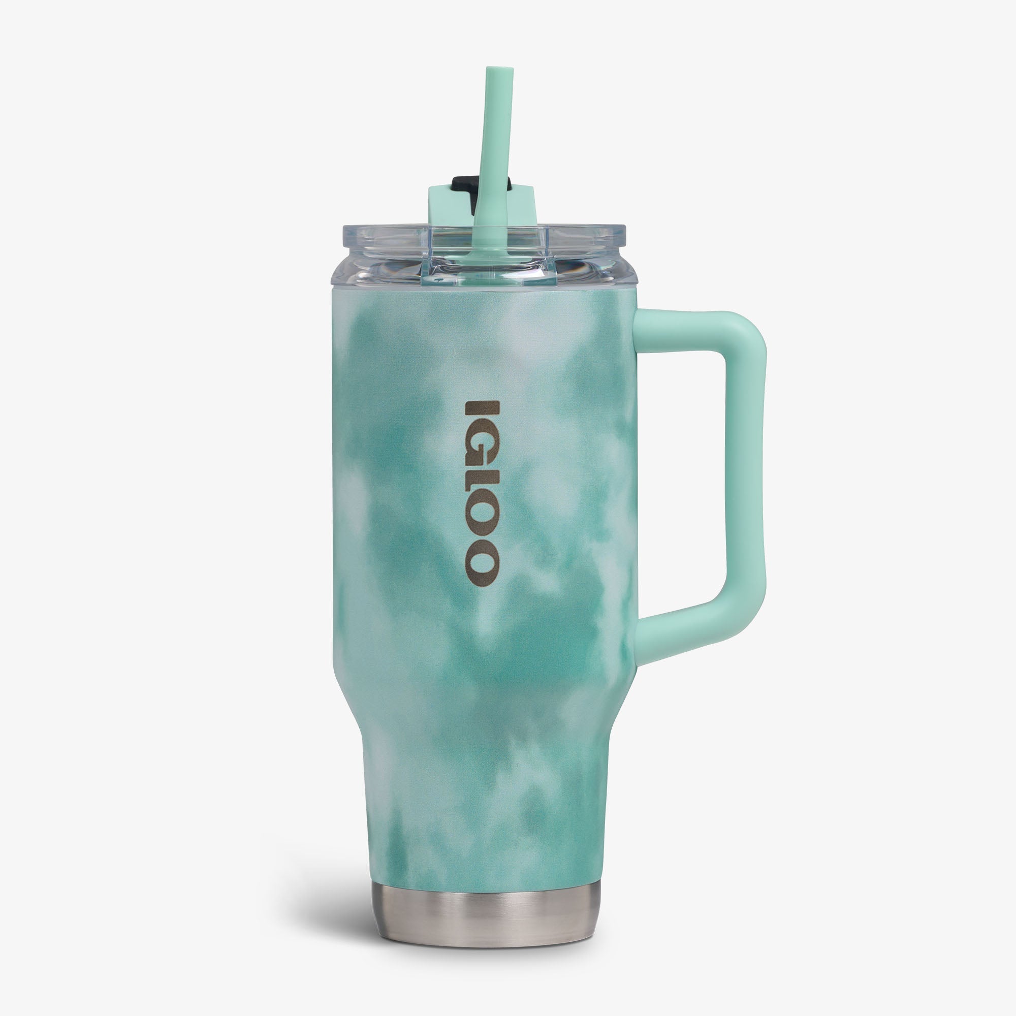 32 Oz Flip ‘n’ Sip Travel Mug L2 - Cloud Seafoam - Front View