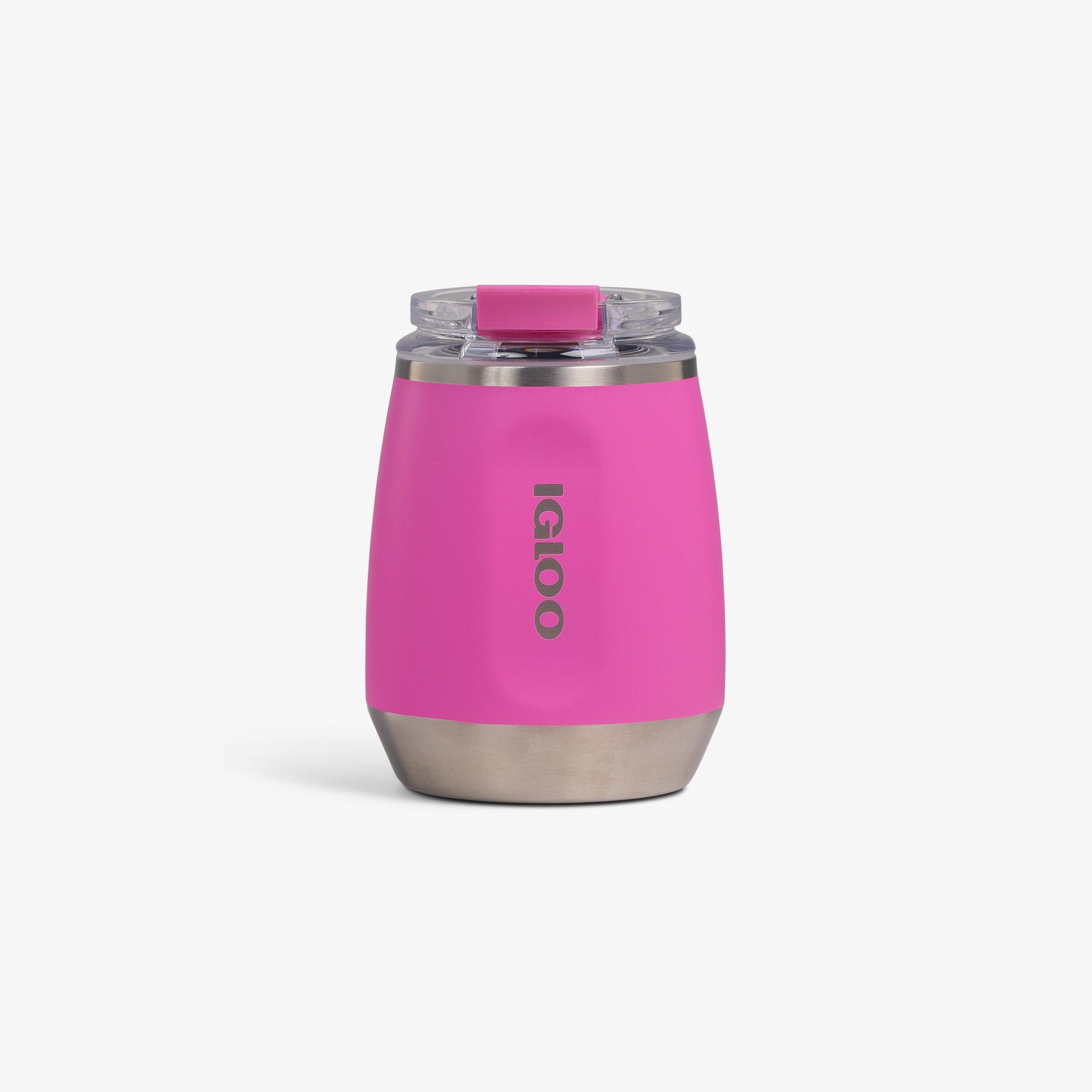 10 Oz Wine Tumbler K7 - Pink Fizz - Custom - Pink Fizz - Front View