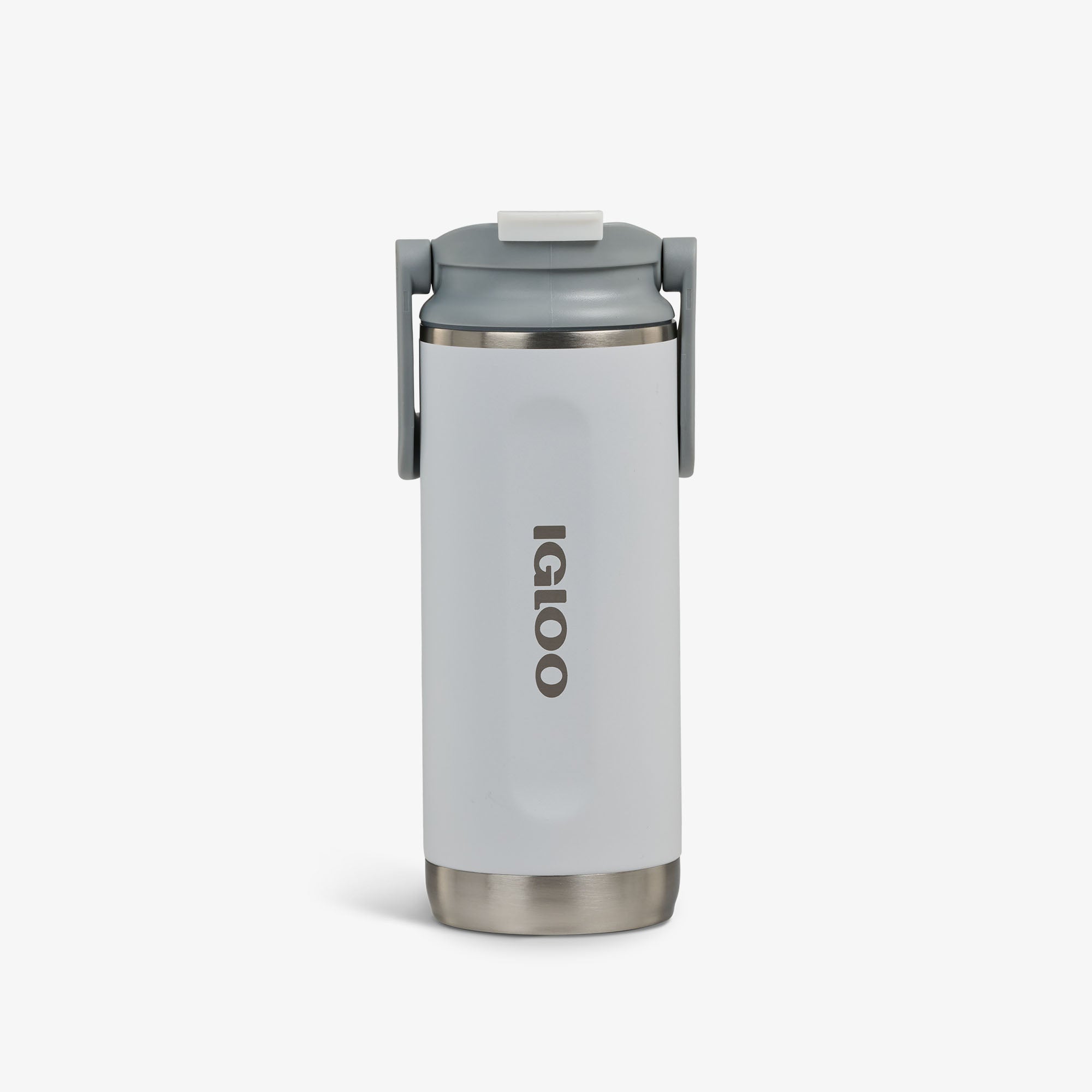 16 Oz Flip ‘n’ Sip Tumbler K9 - White - Front View