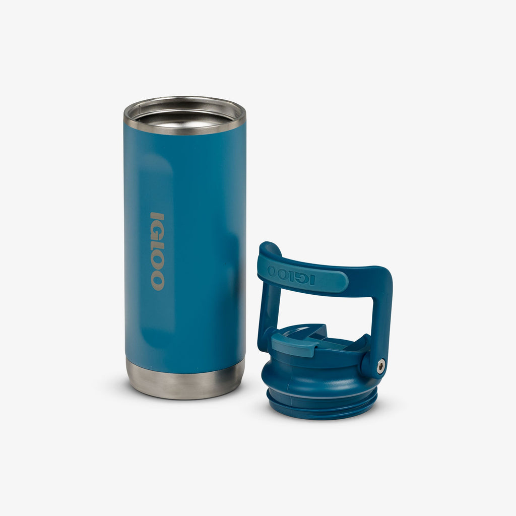 16 Oz Flip ‘n’ Sip Tumbler K9 - Modern Blue - Open View