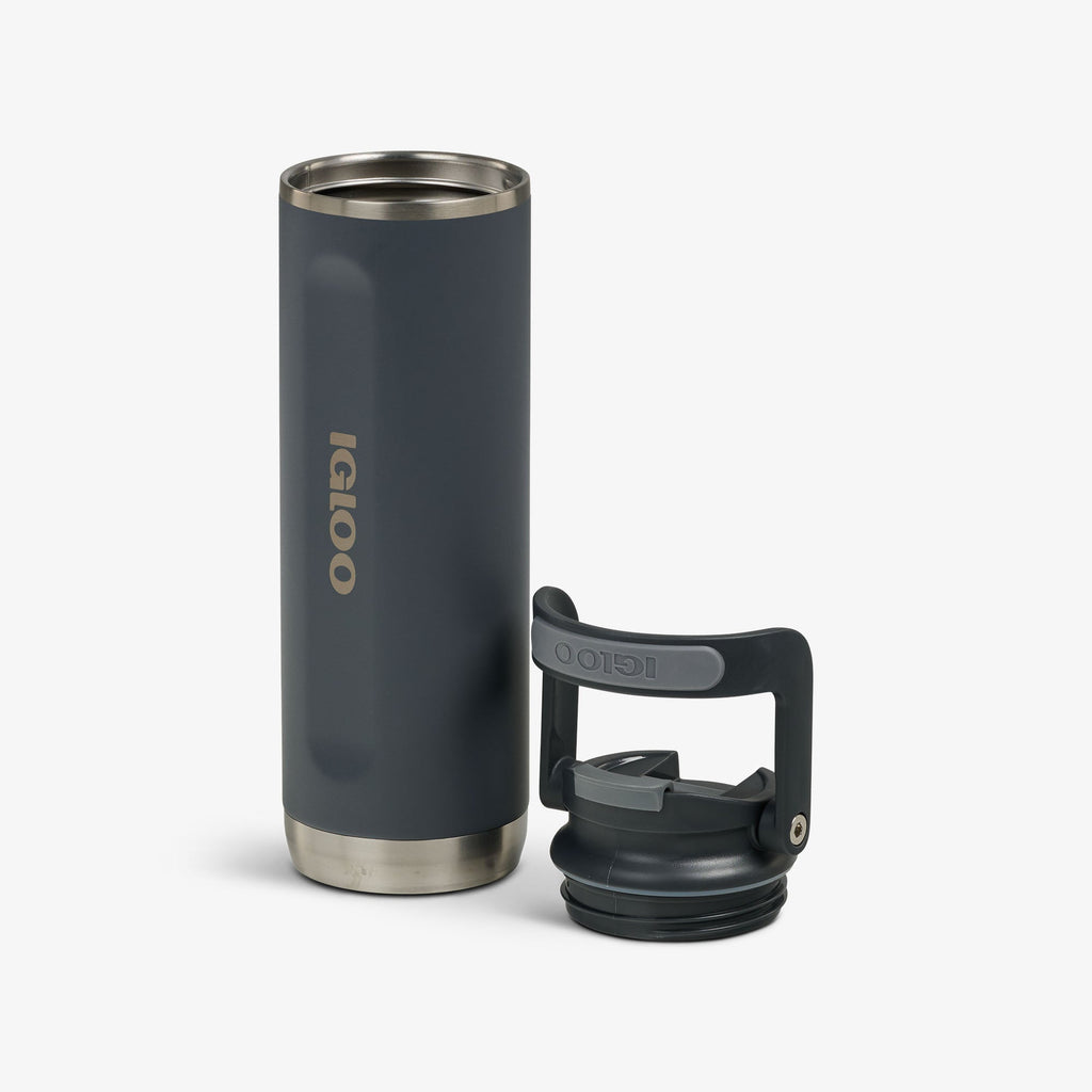 20 Oz Flip ‘n’ Sip Tumbler R1 - Carbonite - Open View