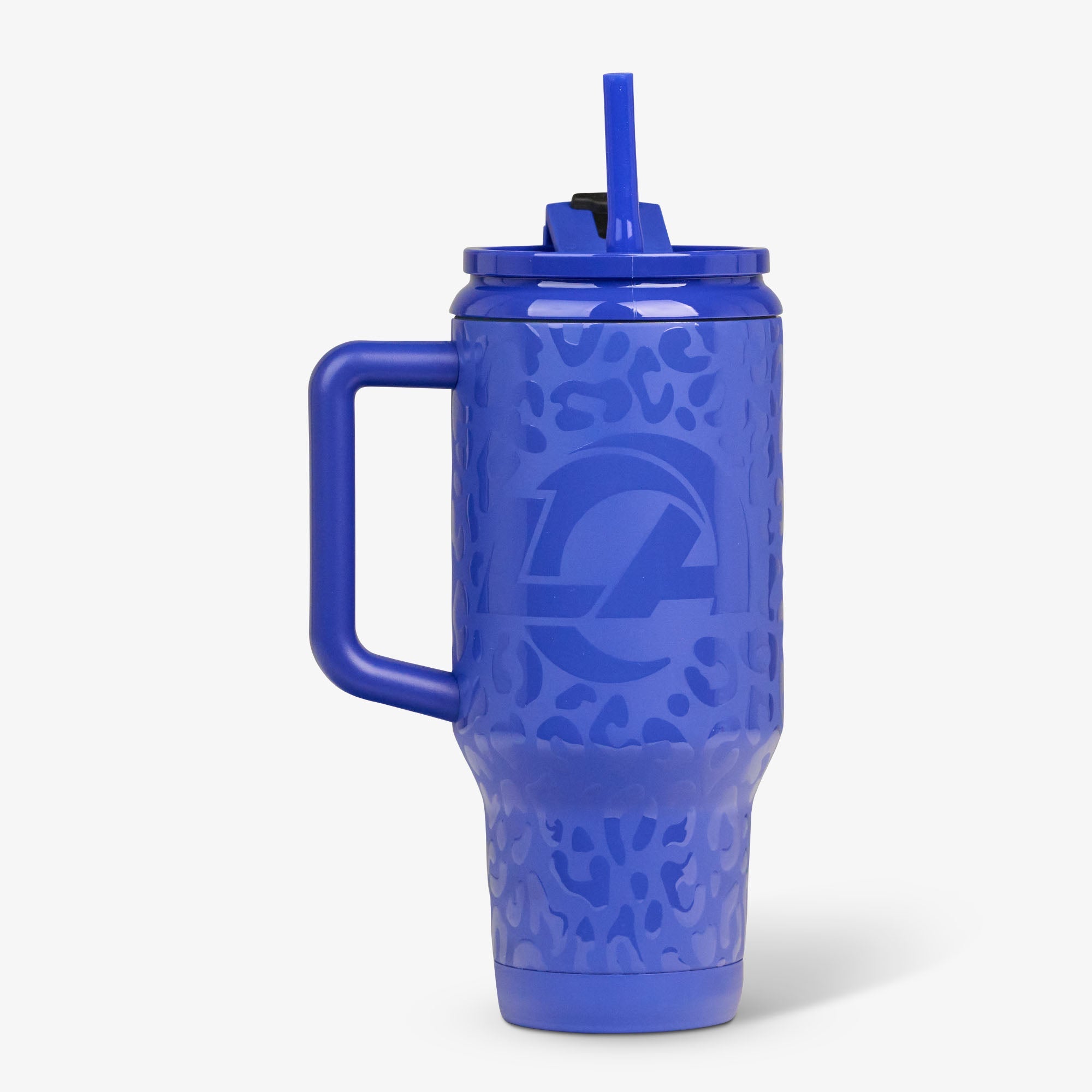 NFL 32 Oz Leopard Flip ‘n’ Sip Travel Mug M1 - Rams - Product View