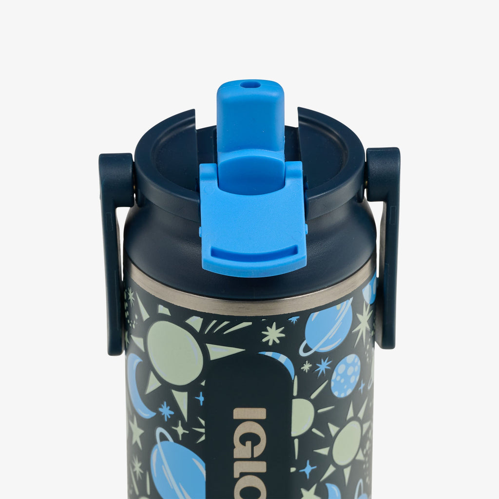 Kids Lunch Glow 12 Oz Sipper Bottle Q3 - Cosmic Glow - Product View