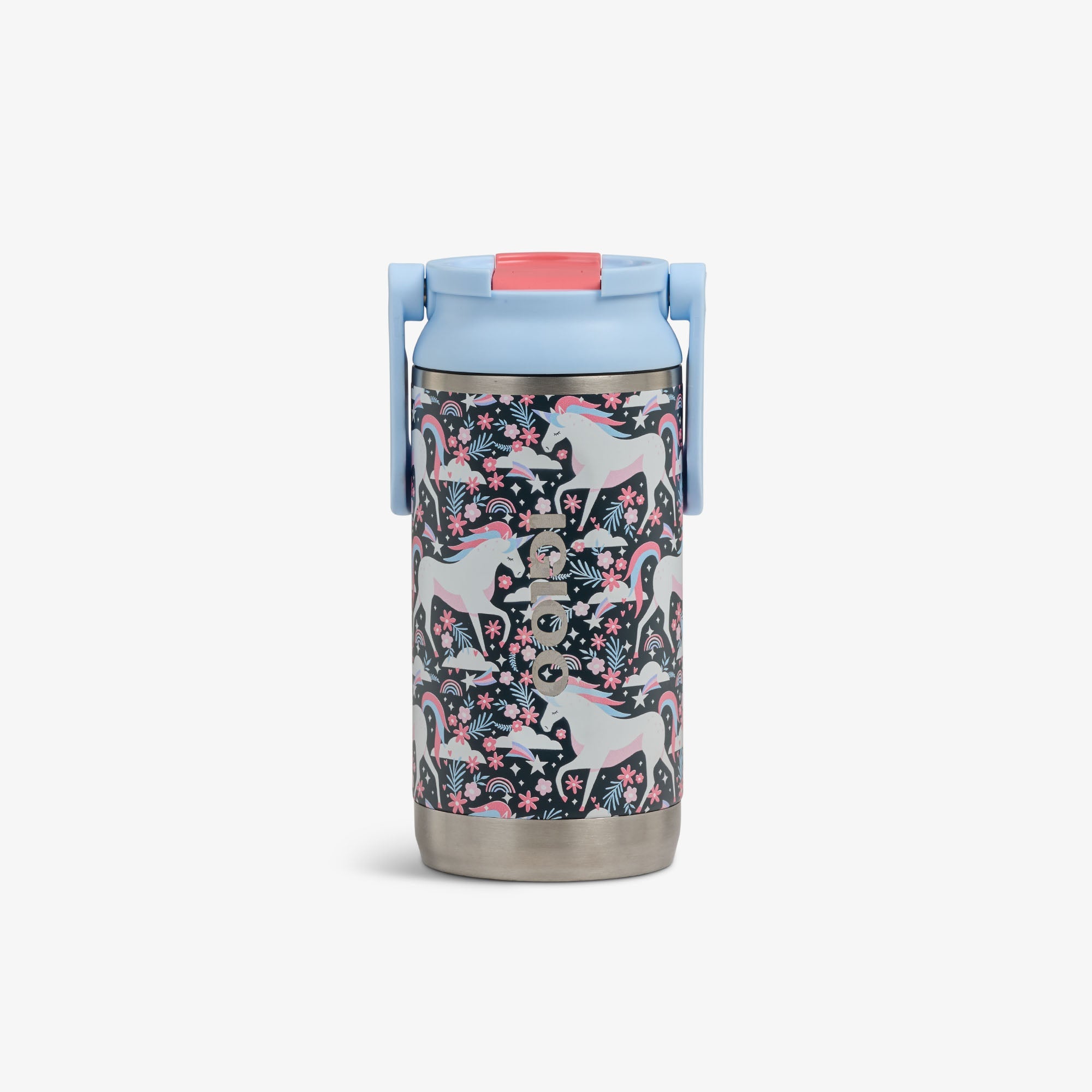 Kids Lunch 12 Oz Sipper Bottle S7 - Unicorns - Front View