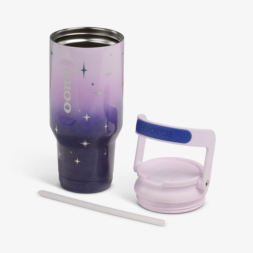 32 Oz Sport Sipper Bottle C5 - Mystic Purple - Open View