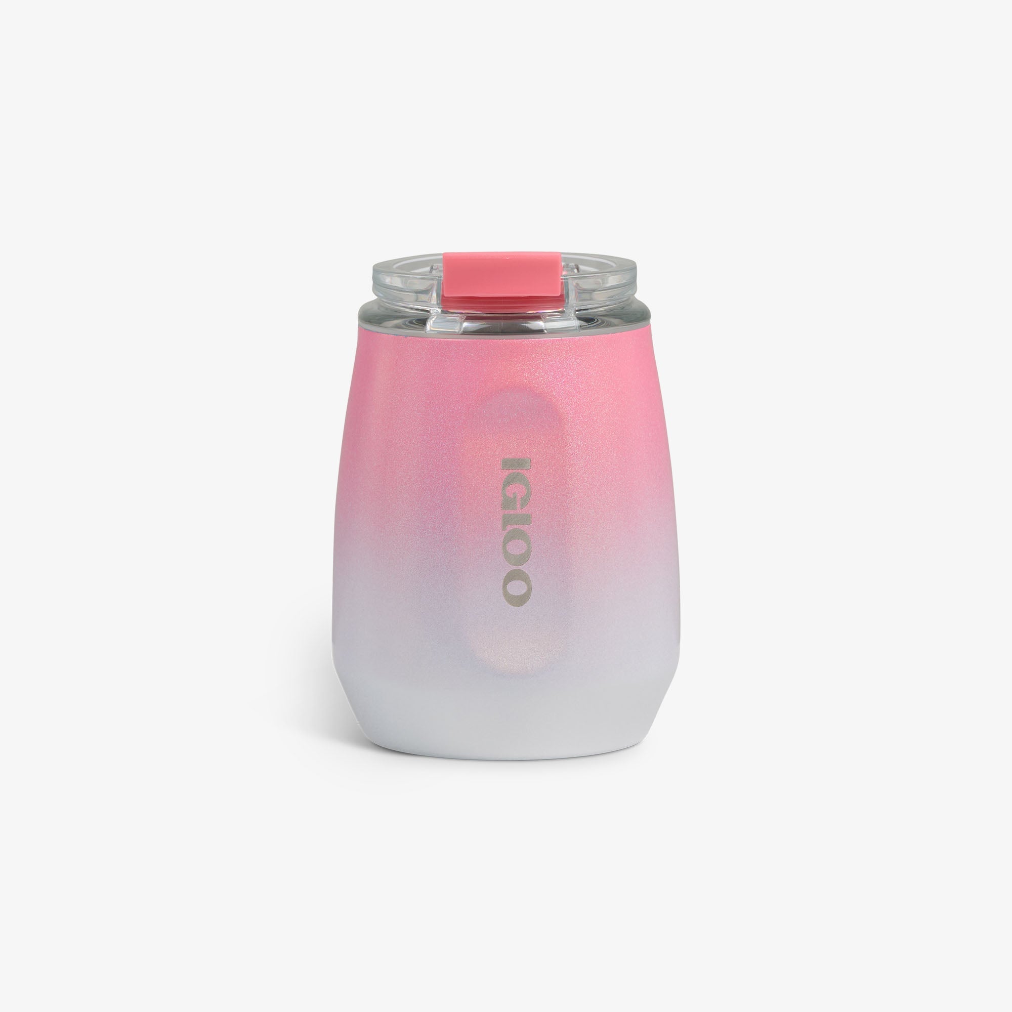 10 Oz Wine Tumbler K7 - Gradient Pink - Front View