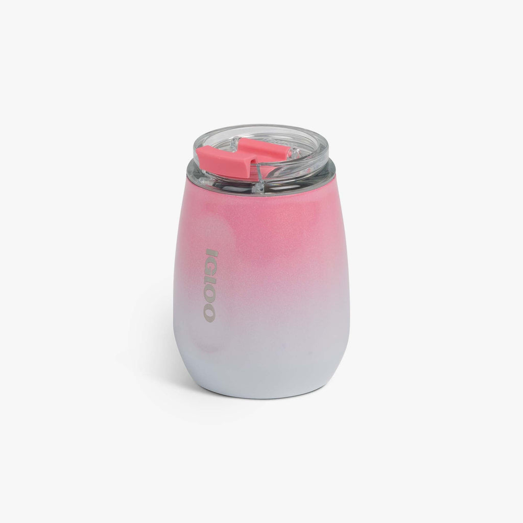10 Oz Wine Tumbler K7 - Gradient Pink - Product View