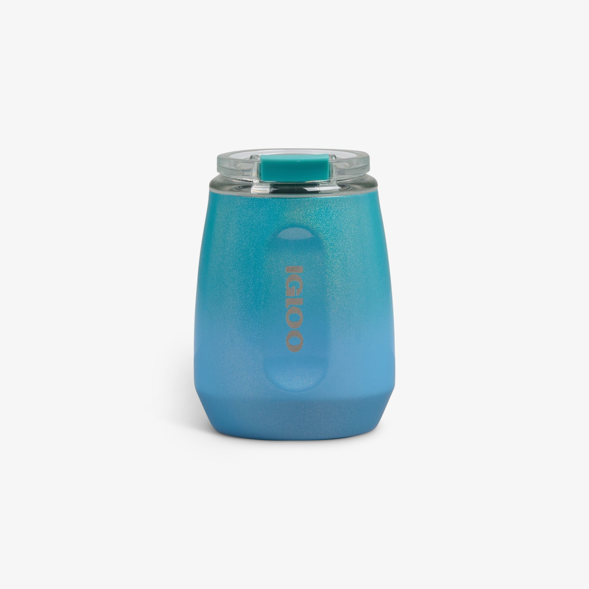 10 Oz Wine Tumbler K7 - Gradient Teal - Front View
