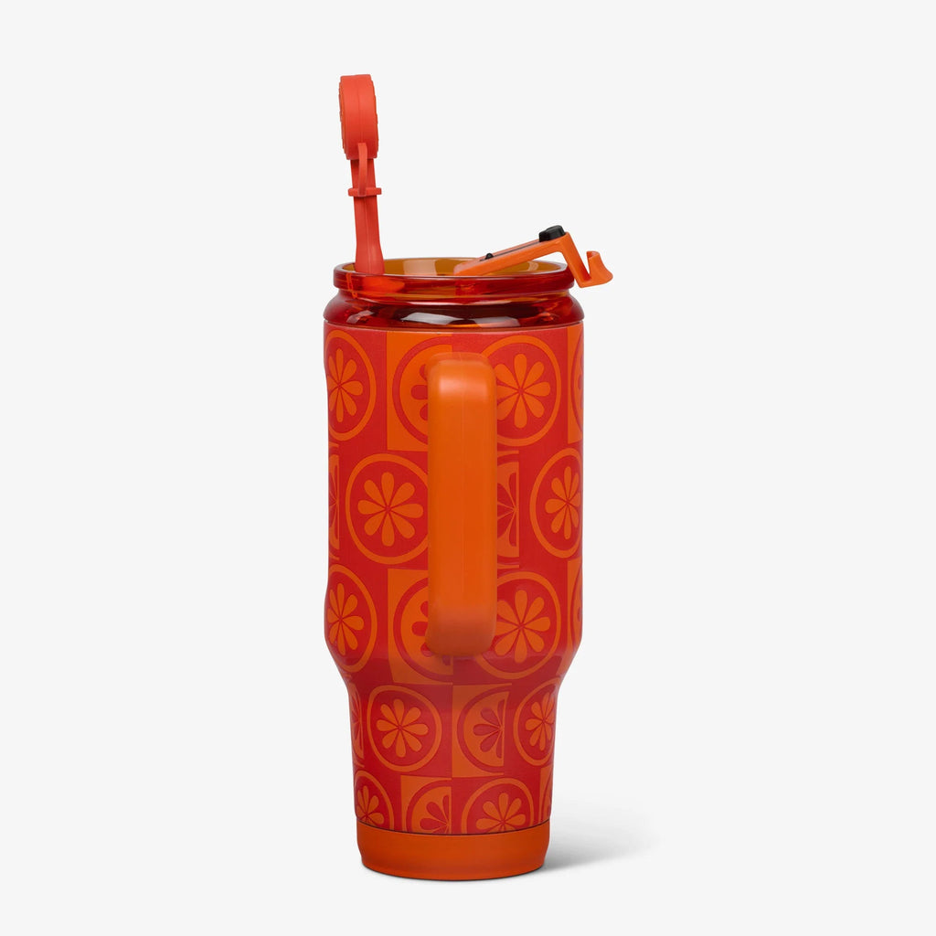 32 Oz Flip ‘n’ Sip Travel Mug L2 - Orange - Product View