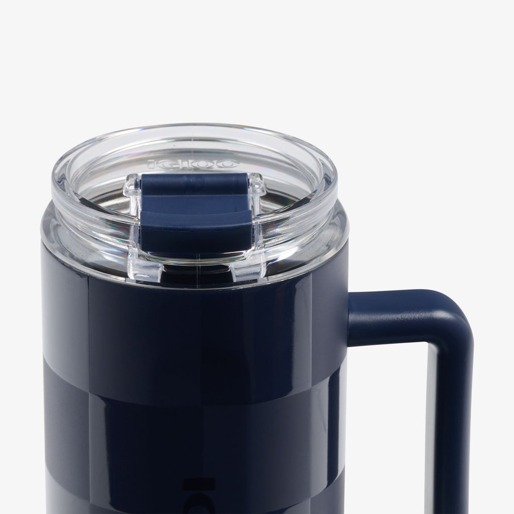 1L Beer Mug K7 - Navy Check - Product View