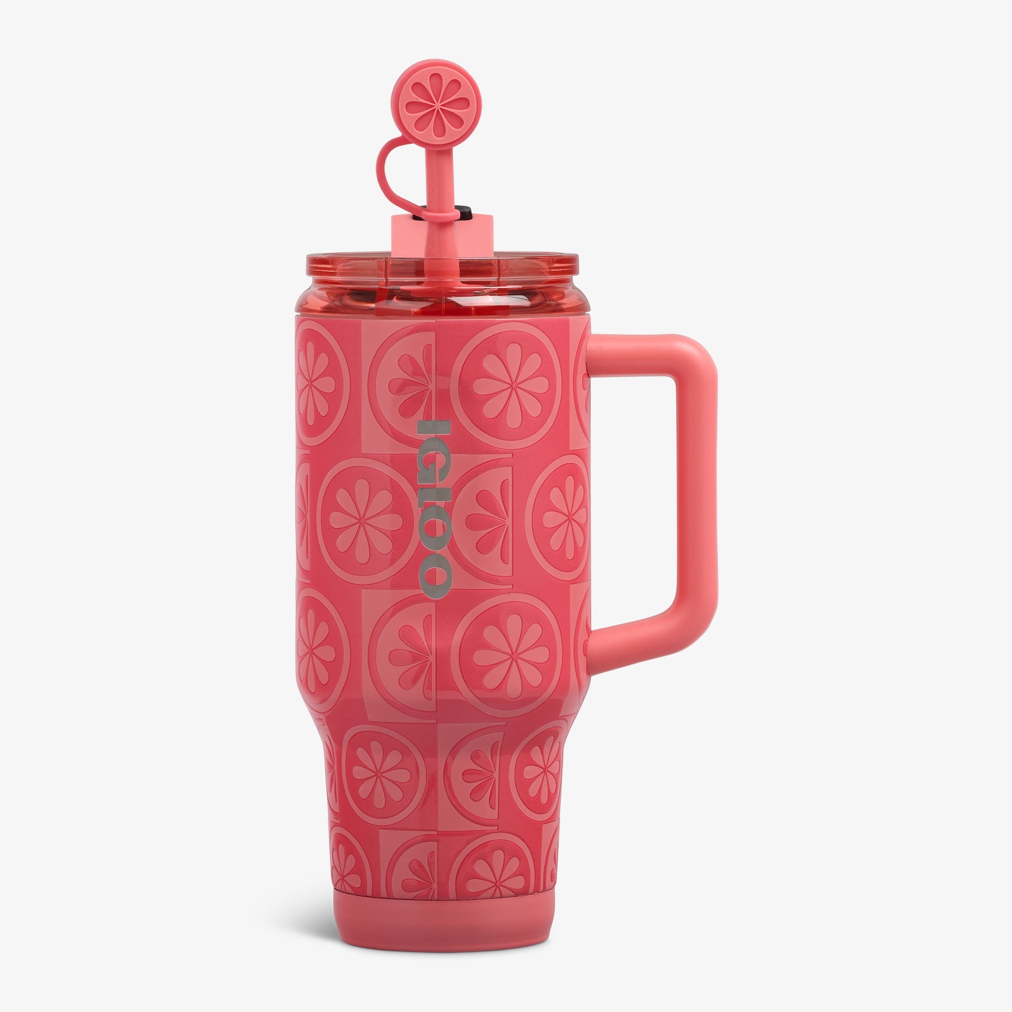 32 Oz Flip ‘n’ Sip Travel Mug L2 - Grapefruit - Front View