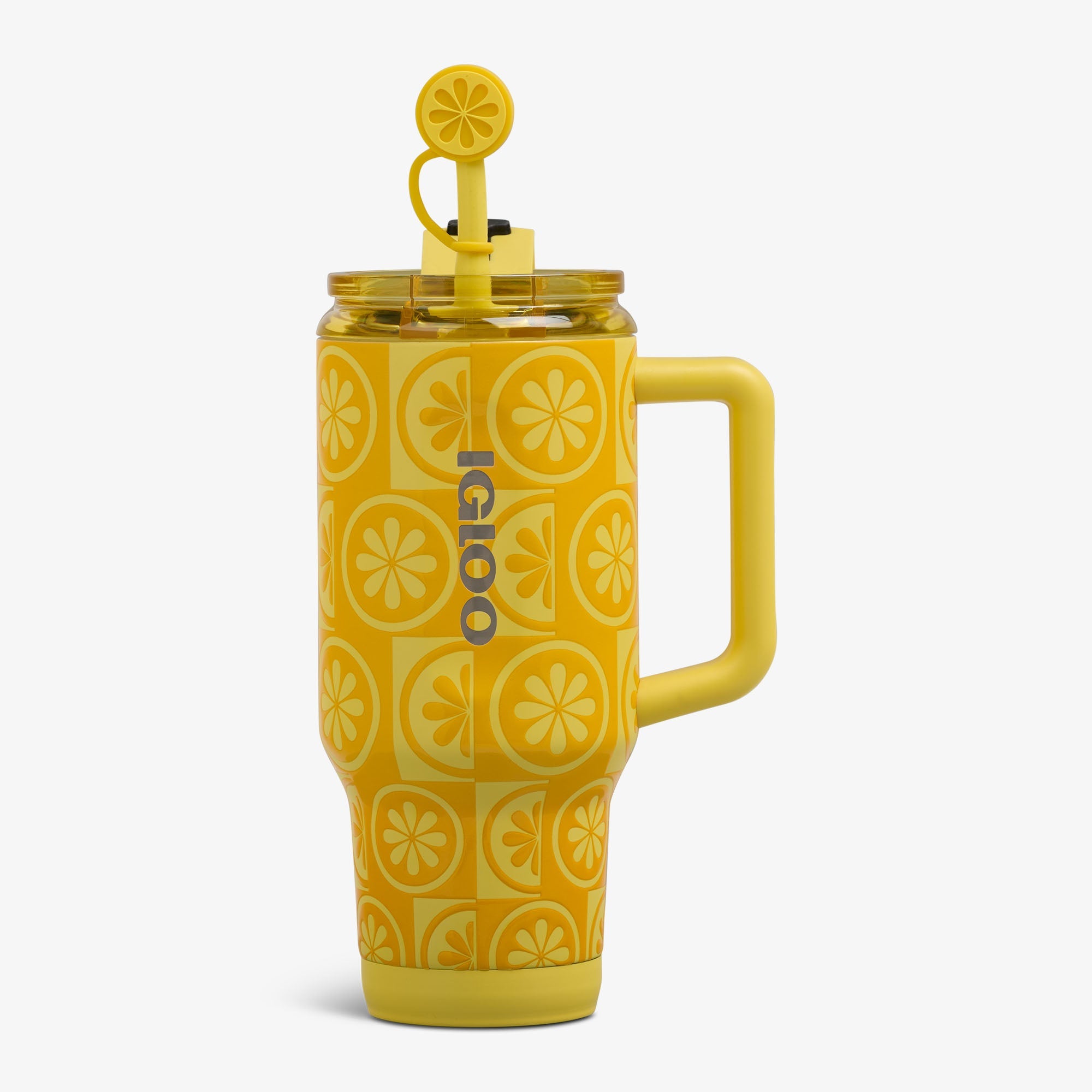 32 Oz Flip ‘n’ Sip Travel Mug L2 - Lemon - Front View