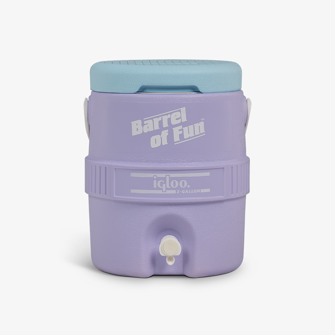Retro Barrel of Fun 2 Gallon Jug U4 - Lilac - Product View