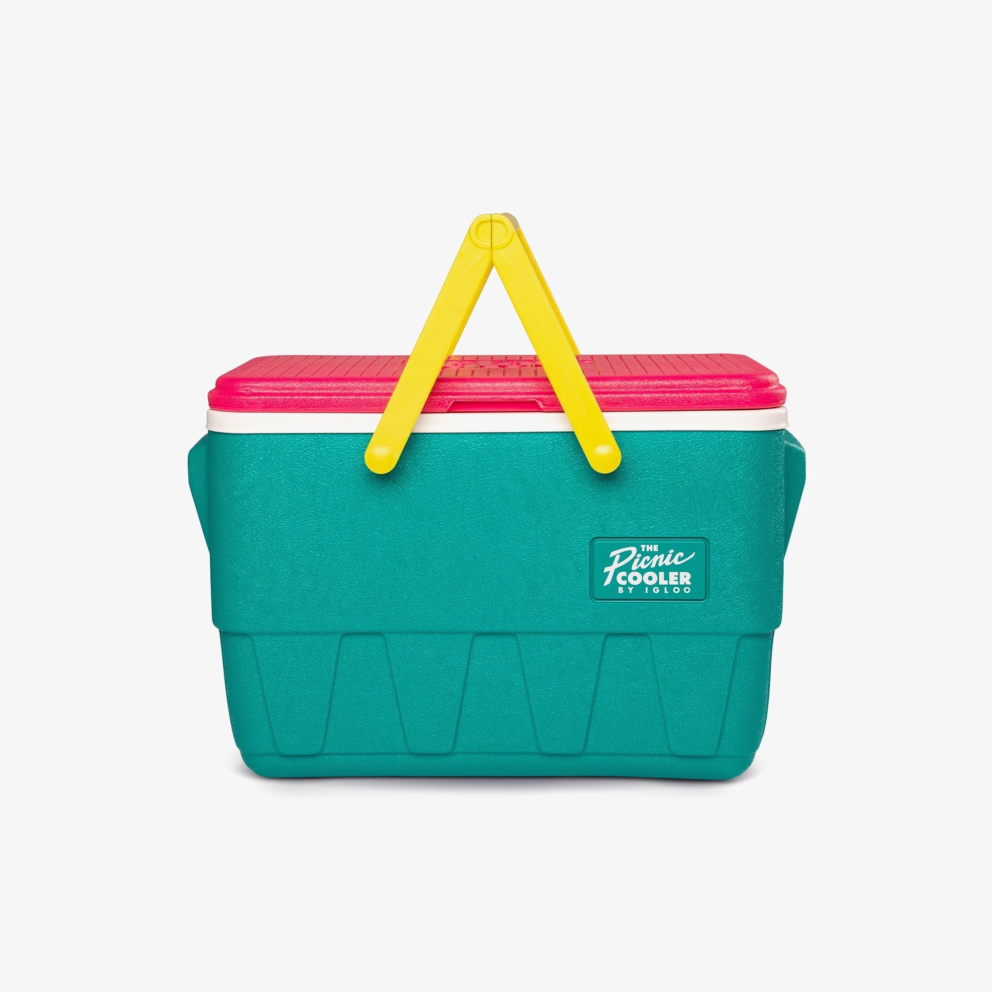 Retro Picnic Basket 25 Qt Cooler E9 - Jade - Product View